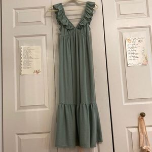 Caution To The Wind Tiered Maxi Dress